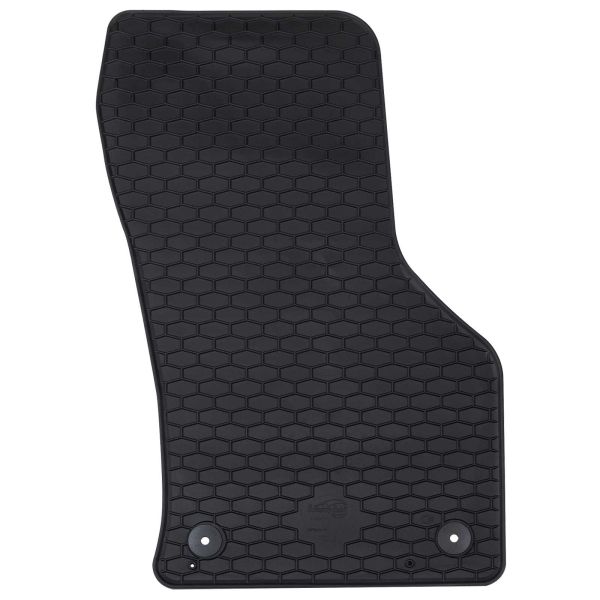 Автомобилен килим 4 pcs Черно Каучук