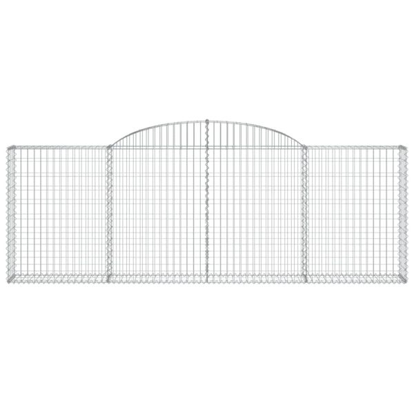Дъговидна габионна кошница 300x30x100/120 см поцинковано желязо