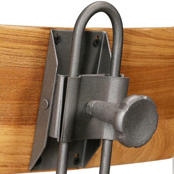 Бар столове, 2 бр, регенерирана тикова дървесина масив