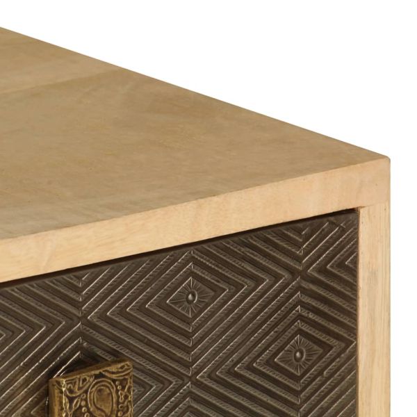 ТВ шкаф, 120x30x40 см, мангово дърво масив