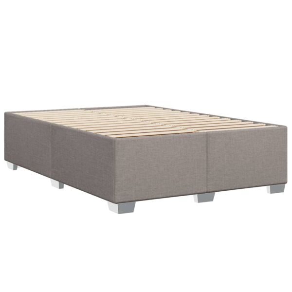 Боксспринг легло с матрак, таупе, 140x190 см, плат