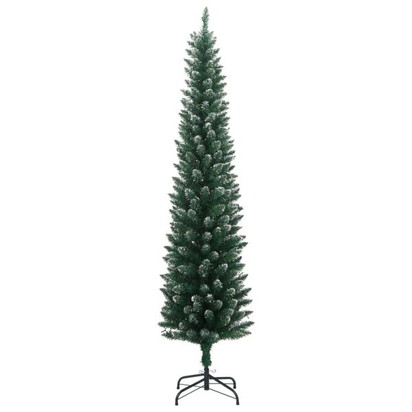 Изкуствена тънка коледна елха, 300 LED, 240 см