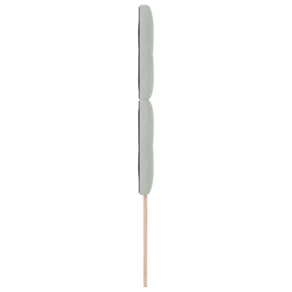 Облегалка за глава Светлосиво 80 cm Кадифе