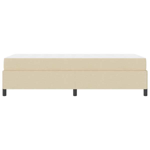 Легло с пружинирана основа Крем 90 x 200 cm текстил