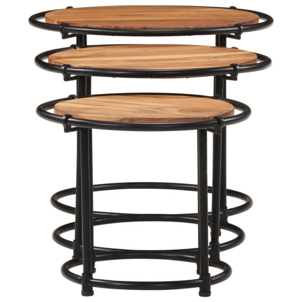 Стифиращи маси, 3 бр, акация масив