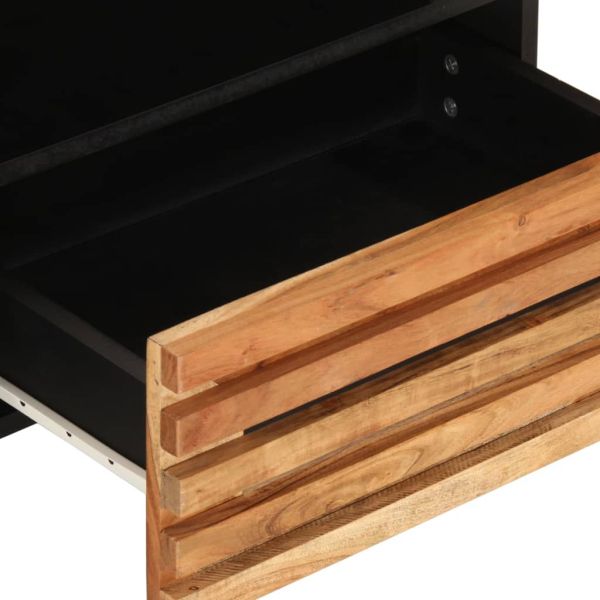 ТВ шкаф, 80x34x46 см, акациево дърво масив