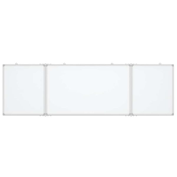 Магнитна бяла дъска, сгъваема, 200x60x1,7 см, алуминий