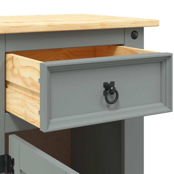 Нощно шкафче, мексикански бор, стил Корона, 53x39x67 cм