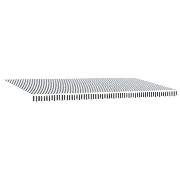 Ръчно прибираща се тента с LED, антрацит и бял, 600x300 см