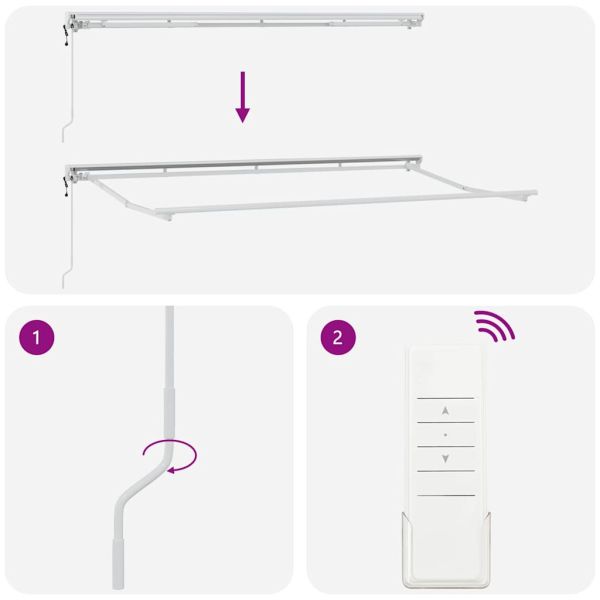 Сгъваем навес Антрацит 350 x 200 cm Алуминий и Тъкан