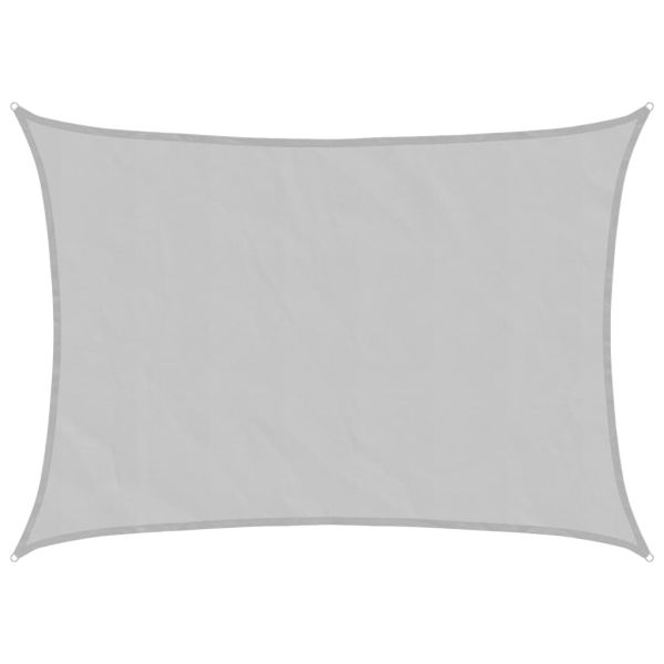 Слънцезащитно платно светлосиво 7x5 м 100% полиестер Оксфорд