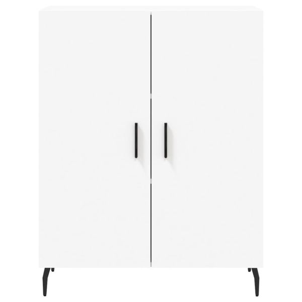 Висок шкаф, бял, 69,5x34x180 см, инженерно дърво