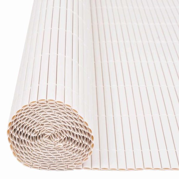 Градска ограда Бяло 150 x 500 cm ПВЦ