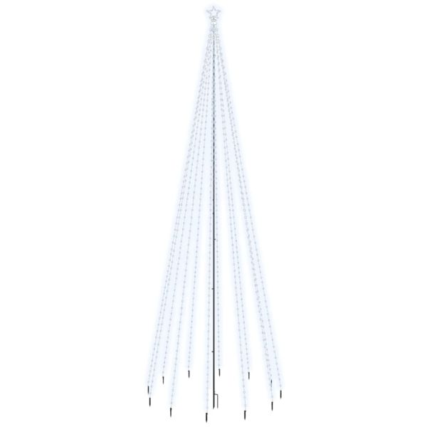 Коледна елха с шип, студено бяло, 732 LED, 500 см