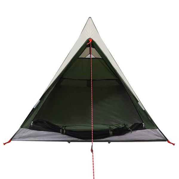 Къмпинг палатка за 2 души, зелена, водоустойчива