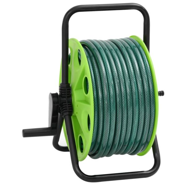 Свободностояща макара за маркуч с 30 м зелен маркуч PVC