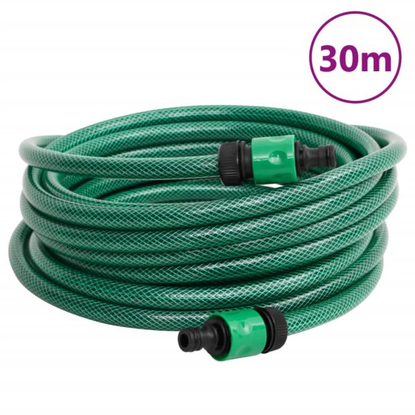 Макара за маркуч количка с 30 м зелен маркуч PVC