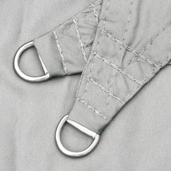 Слънцезащитно платно светлосиво 6x3 м 100% полиестер Оксфорд