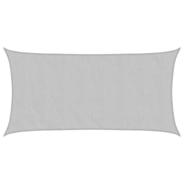 Слънцезащитно платно светлосиво 7x4 м 100% полиестер Оксфорд