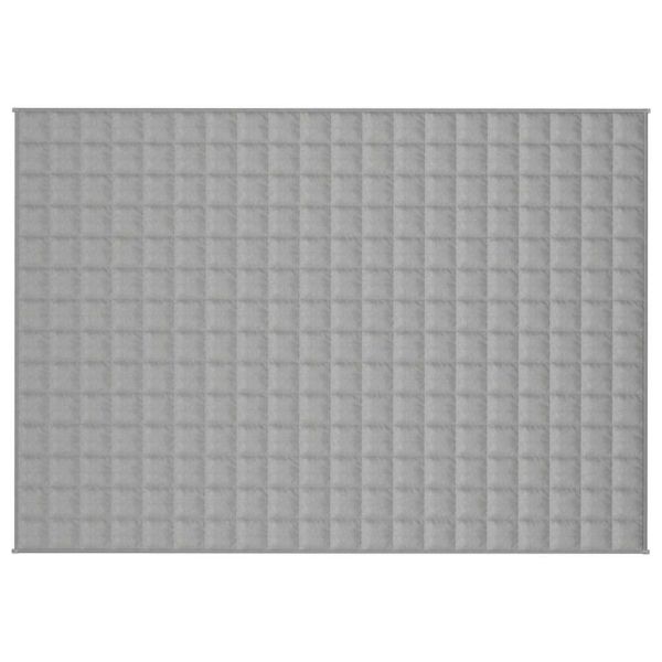 Утежнено одеяло сиво 140x200 см 10 кг плат
