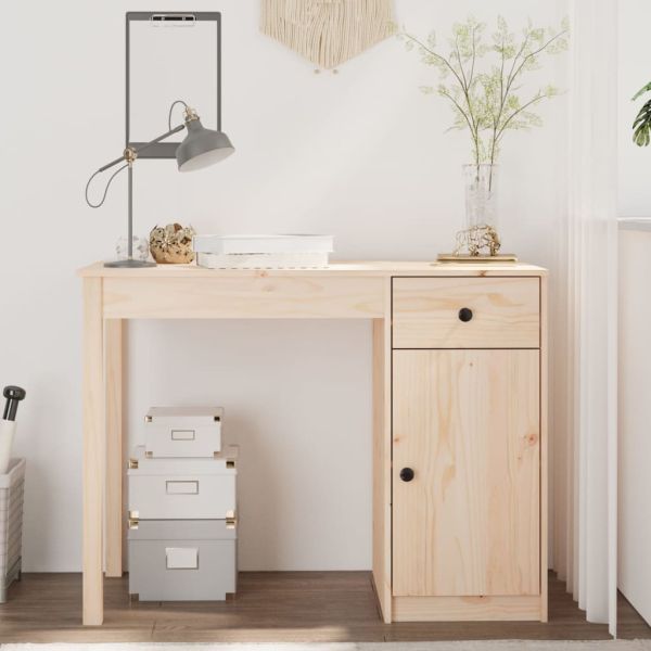 Бюро, 100x50x75 см, борово дърво масив