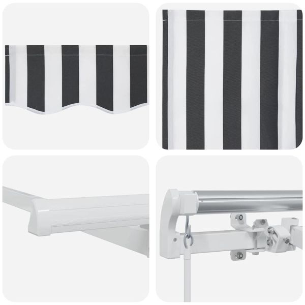 Сгъваем навес Антрацит 350 x 200 cm текстил