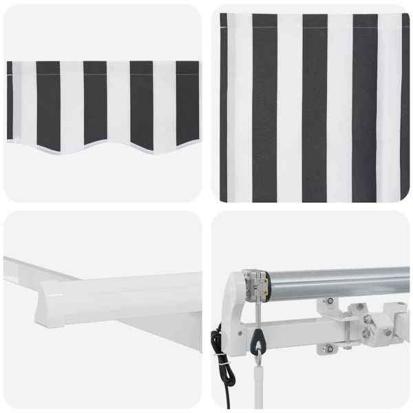 Сгъваем навес Антрацит 350 x 200 cm текстил