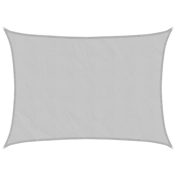 Слънцезащитно платно светлосиво 8x6 м 100% полиестер Оксфорд