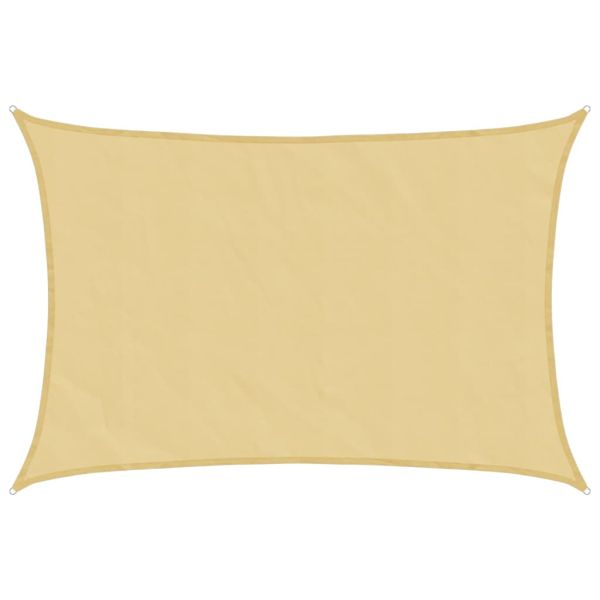 Слънцезащитно платно пясъчно 4,5x3 м 100% полиестер Оксфорд