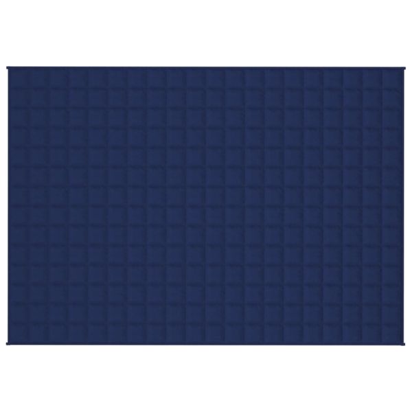 Утежнено одеяло синьо 140x200 см 10 кг плат