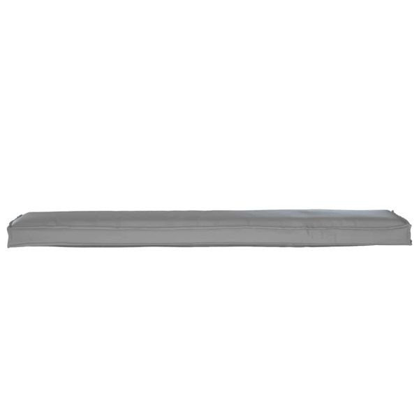 Възглавница за палети Сив 180 x 40 x 8 см Оксфордска тъкан