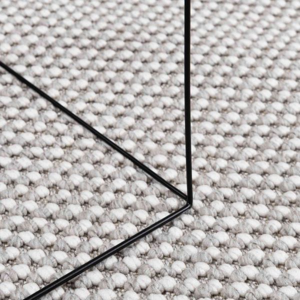 Килими за помещение LUGO Кремав и сив 150 x 80 cm Полиестер