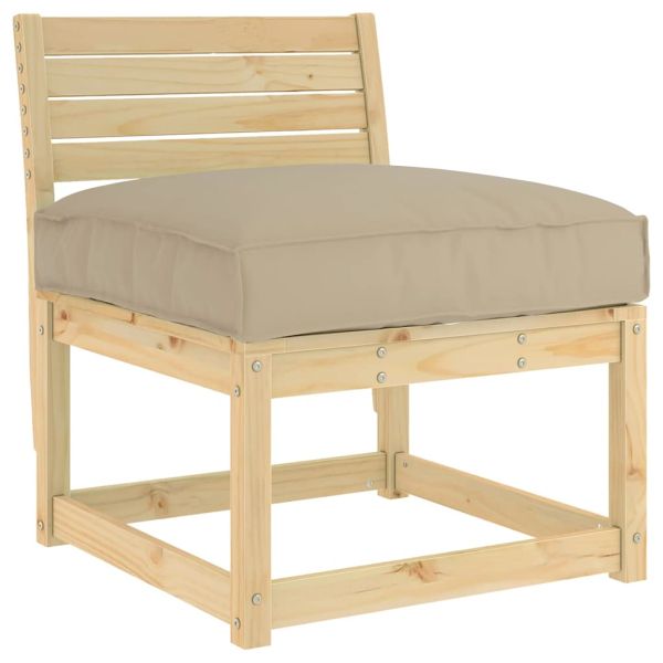 Възглавница Таупе 70 x 70 x 12 cm Оксфордска тъкан