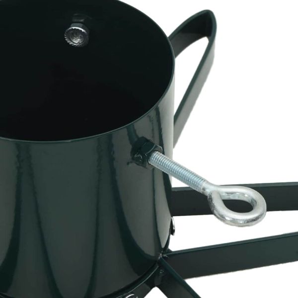 Статив за коледно дърво 1.73 Зелен 50 х 50 х 15,5 см Стомана