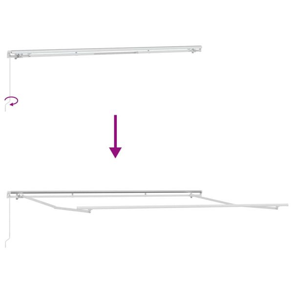 Сгъваем навес Синьо 350 x 200 cm текстил