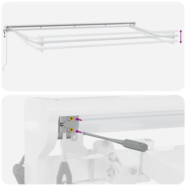 Сгъваем навес На райета Синьо 350 x 200 cm текстил