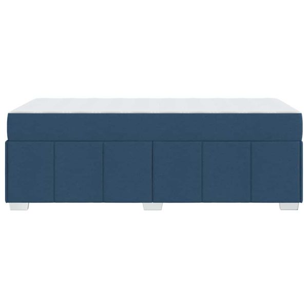 Рамка за легло с матрак Синьо 120 x 190 cm текстил