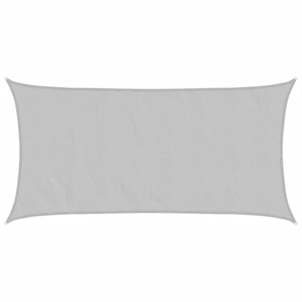 Слънцезащитно платно светлосиво 3,5x2 м 100% полиестер Оксфорд