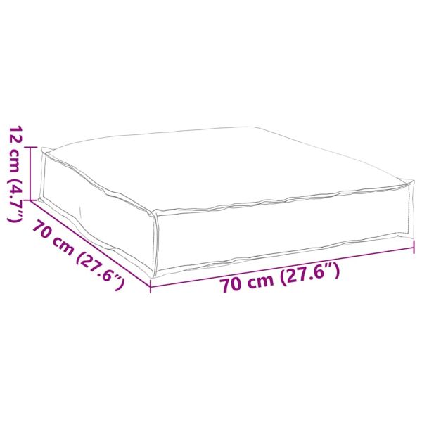 Възглавница Черно 70 x 70 x 12 cm Оксфордска тъкан