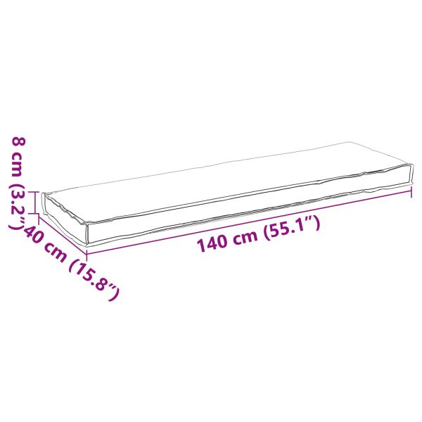Възглавница Кралско синьо 140 x 40 x 8 см Оксфордска тъкан