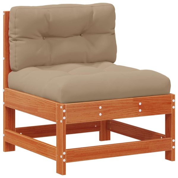 Комплект за почивка в градина 8 pcs Восъчен Кафяв