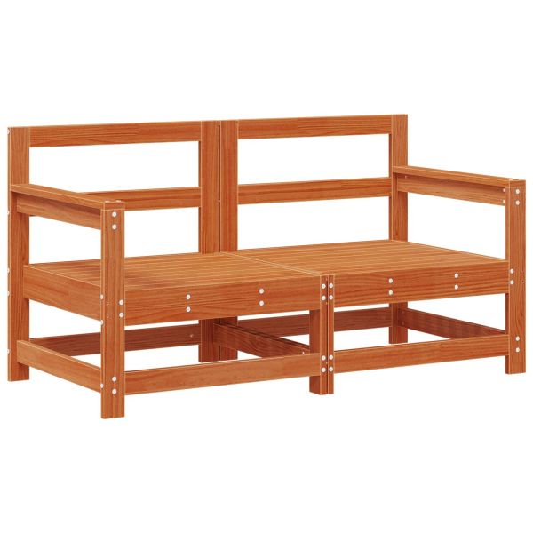 Комплект за почивка в градина 7 pcs Восъчен Кафяв