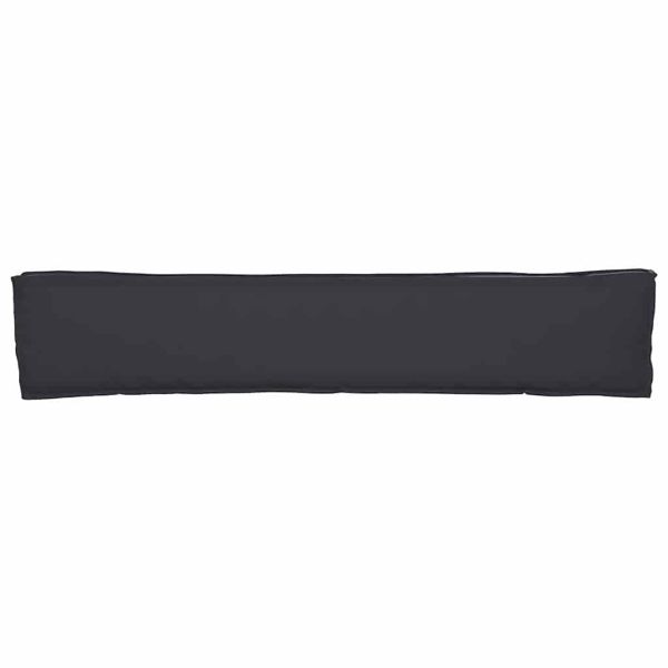 Комплект възглавници за палет 2 pcs Черно 200 x 40 x 8 см