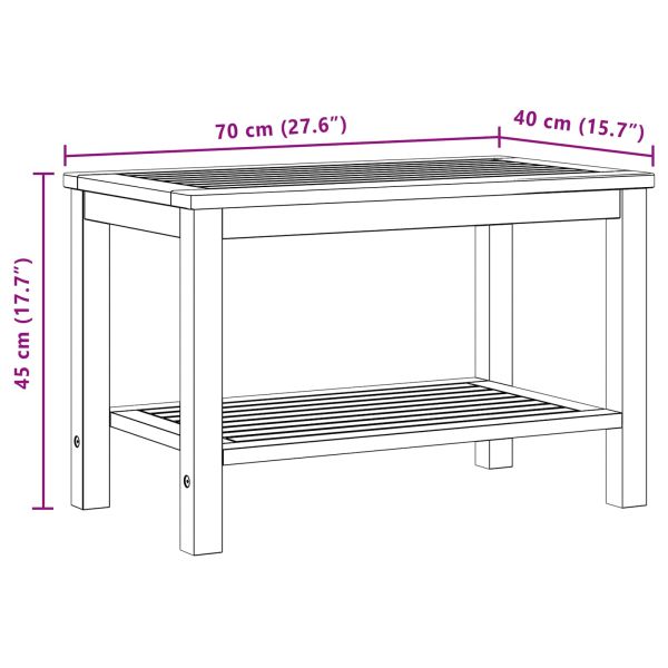 Странична маса Натурален маслен 70 x 40 x 45 см