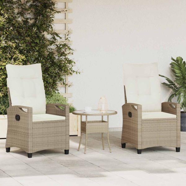 Градински стол 2 pcs Бежов и кремав 56 x 60 x 112 см