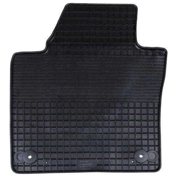 Автомобилен килим 4 pcs Черен Каучук