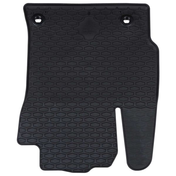 Автомобилен килим 4 pcs Черен Каучук