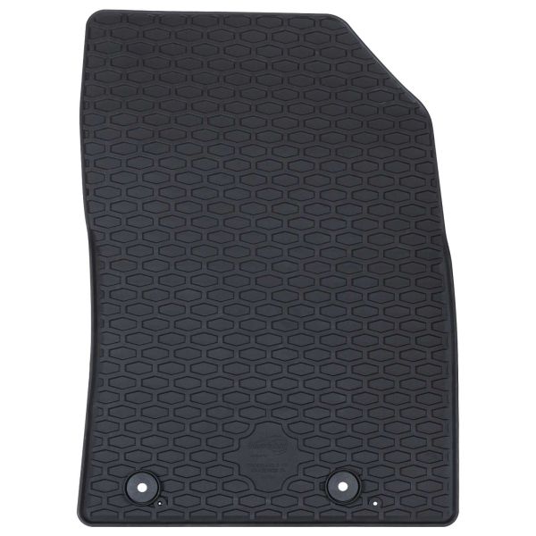 Автомобилен килим 4 pcs Черен Каучук