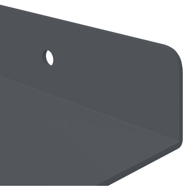 Плаващ рафт 3 бр. Антрацит 40 x 9 x 2,5 см Стомана