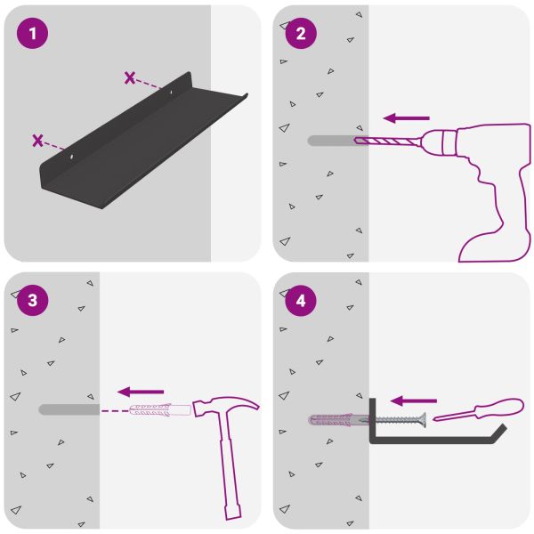 Плаващ рафт 4 pcs Черен 30 x 9 x 2,5 см Стомана